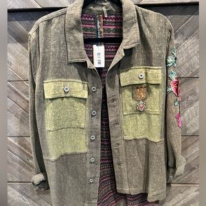 NWT Aratta button up journey jacket/top